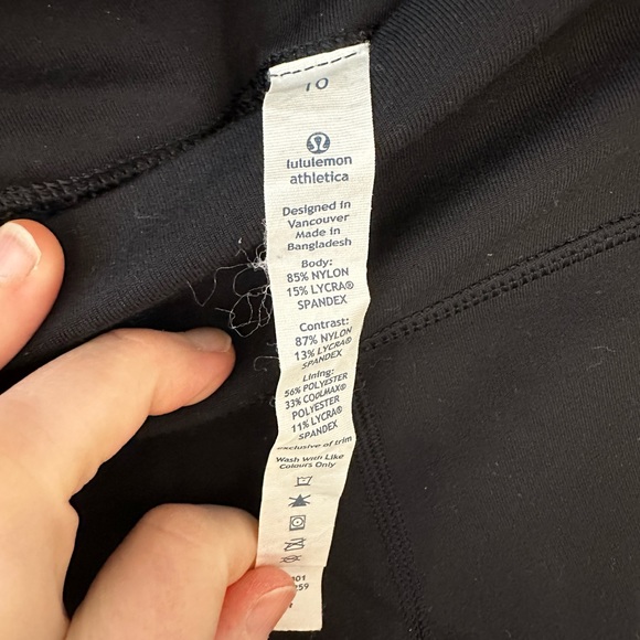 Lululemon wunder under crops size 10 Vintage - Picture 2 of 3